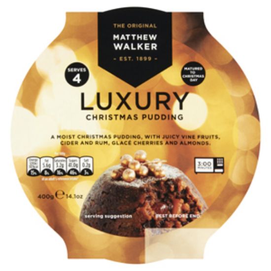 Picture of Matthew Walker Luxury Christmas Pudding 400g x12